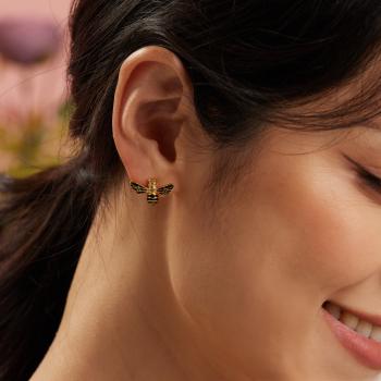 Preview: Bommel Bienen Ohrringe